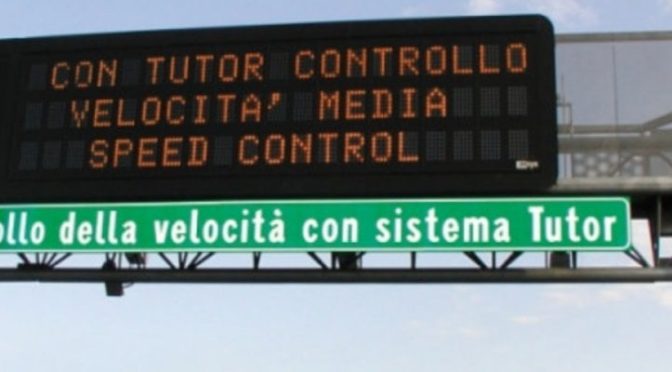 Riattivati i tutor nelle autostrade italiane